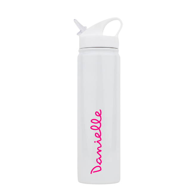 Love Island Water Bottle USA Peacock Pink
