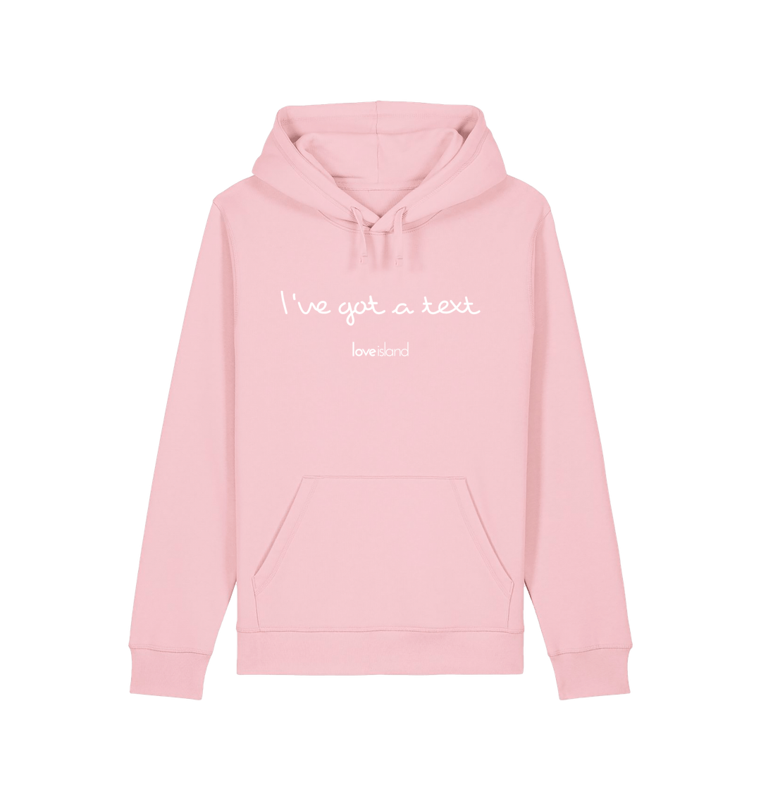 Cotton Pink Printed Hoody