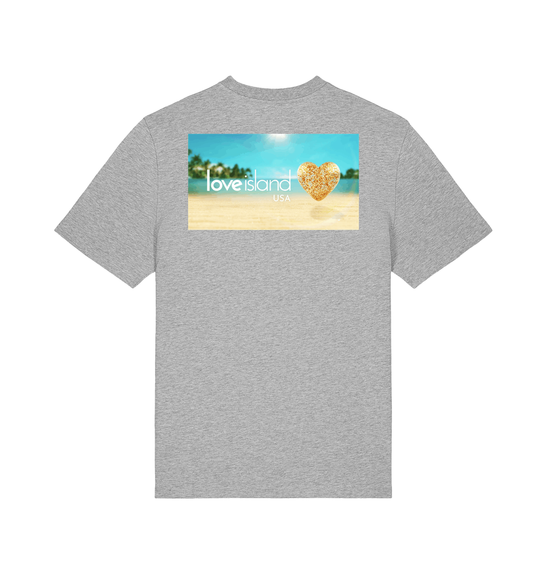 Heather Grey Printed T-shirt Back