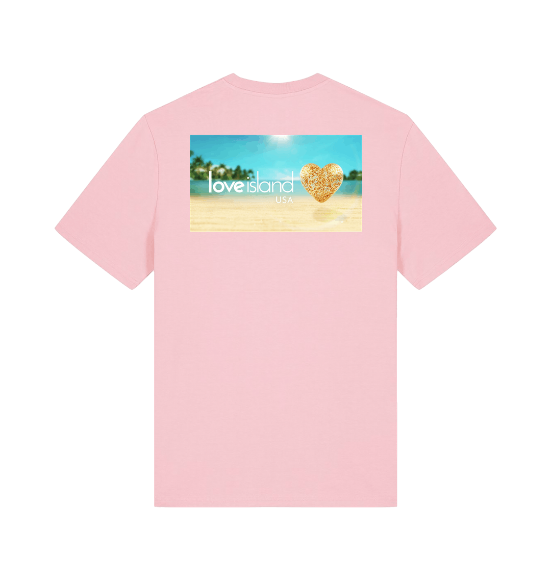 Cotton Pink Printed T-shirt Back