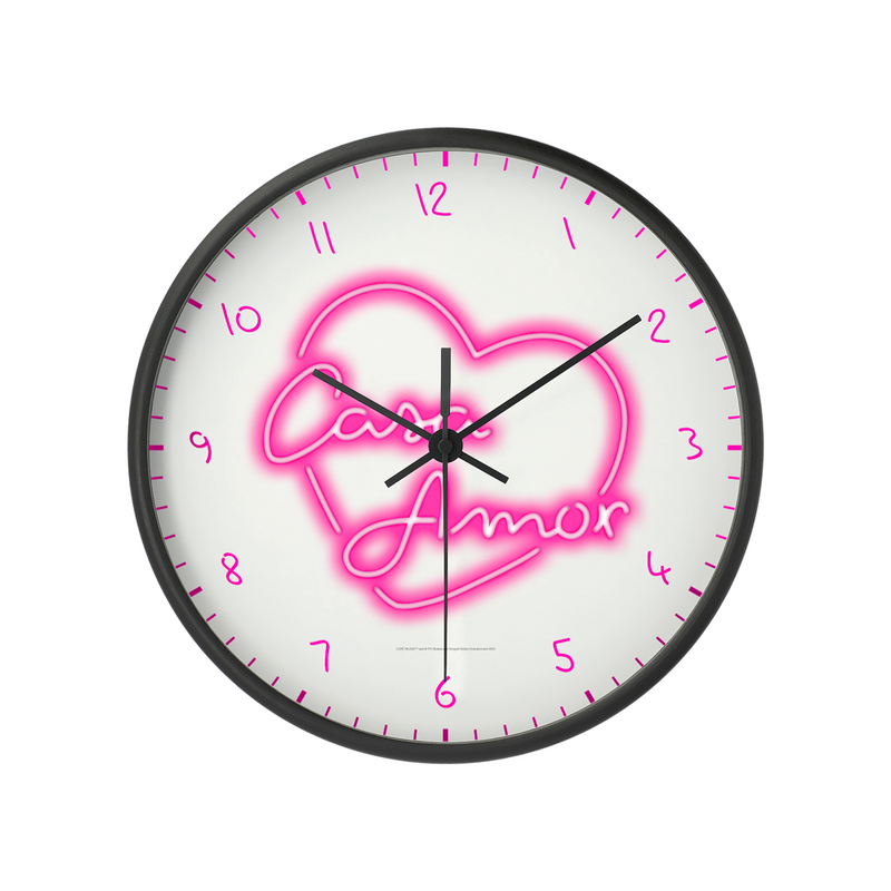 Love Island Casa Amor Wall Clock Black