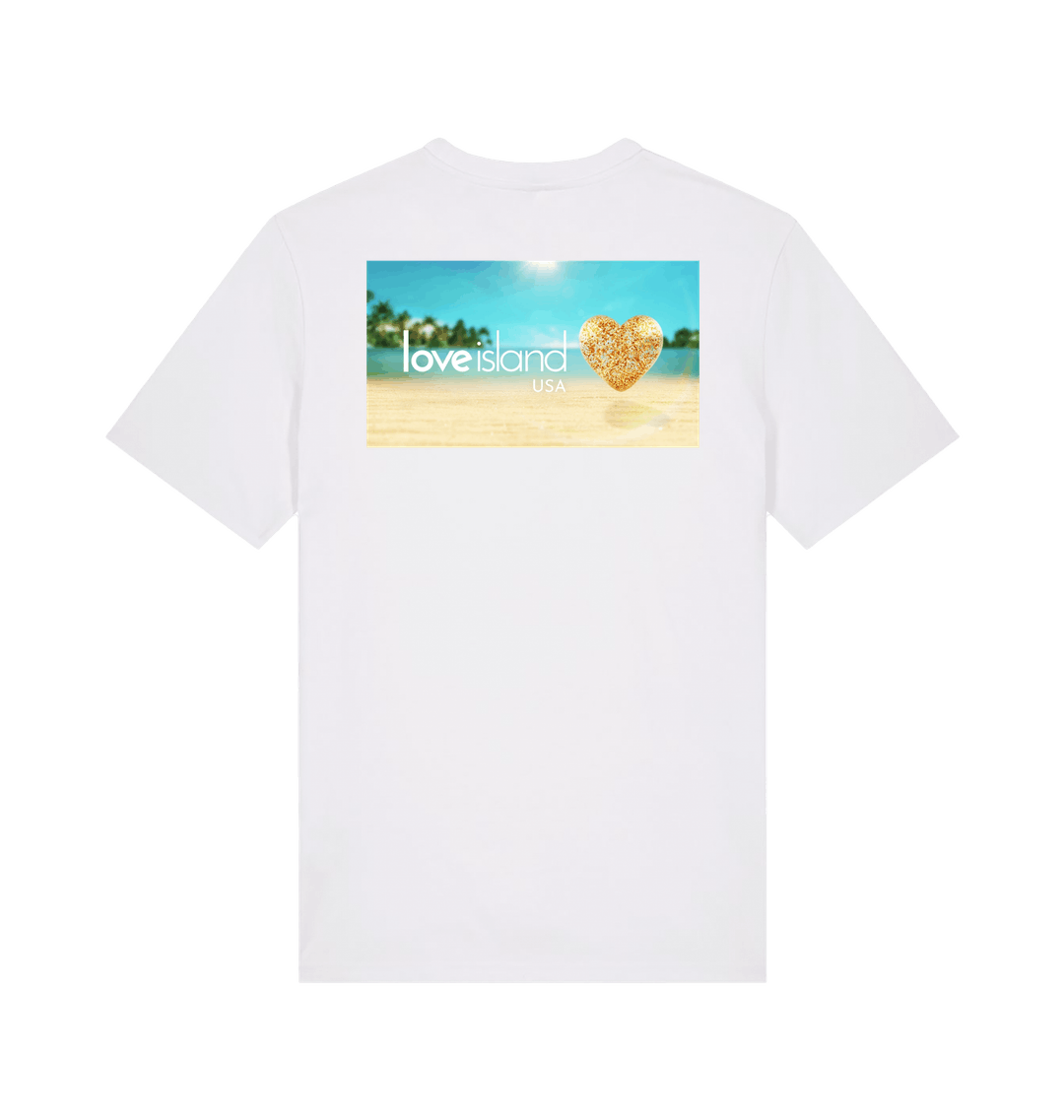 White Printed T-shirt Back