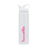 Love Island Water Bottle USA Peacock Pink